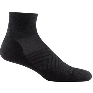 DARN TOUGH MERINO WOOL RUN SOCKS BLACK-1/4 XL
